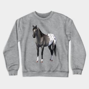 Gray Quarter Horse Grulla Appaloosa Stallion Crewneck Sweatshirt